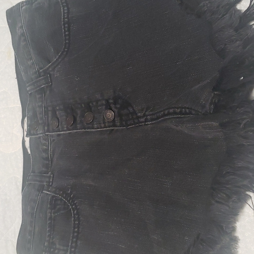Black Hollister Jean shorts